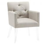 Chair with acrylic legs