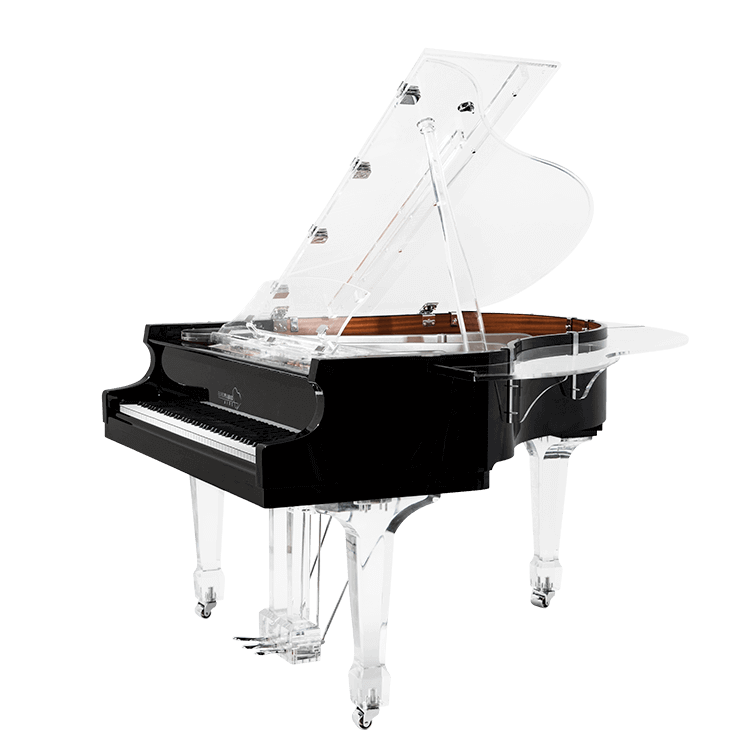 Aire™ baby grand transparent piano