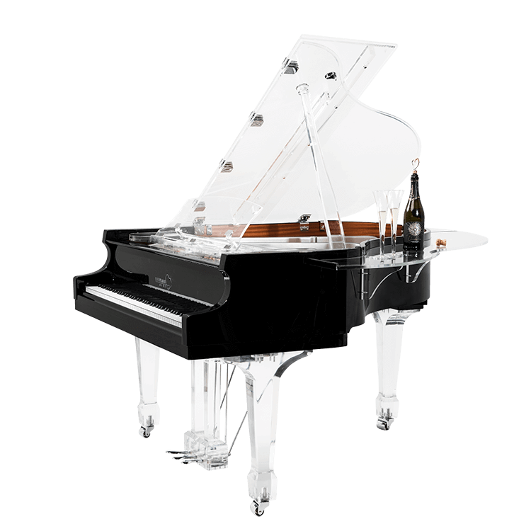 Aire™ with acrylic PianoBar attachment - exclusively available at Euro Pianos Naples