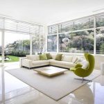 LIving room with large windows
