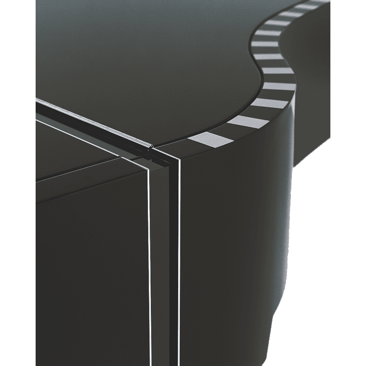 Sauter Model Vivace piano lid with inserts