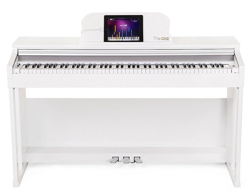 The ONE Smart Piano 88-Key Home Digital Piano Grand Graded Action Upright Piano – Classic White