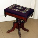 antique pianos stool with cushion