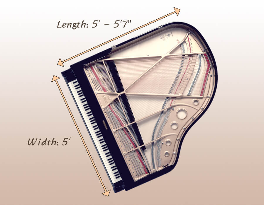 Grand Piano Sizes Chart