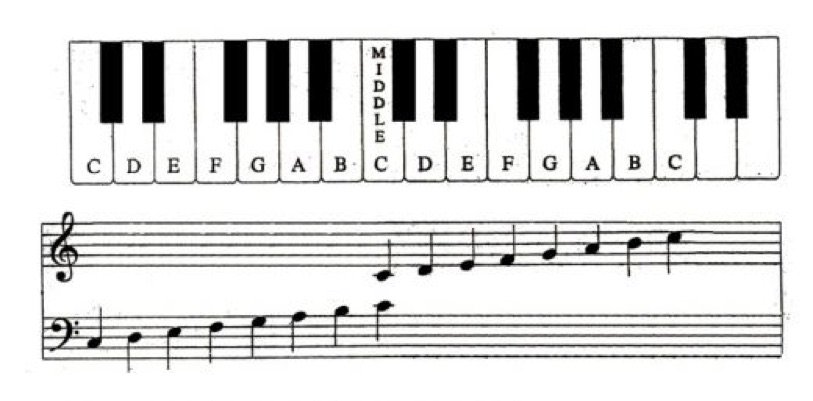 Piano Notes Chart 61 Keys