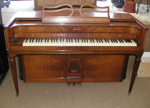 length of wurlitzer spinet piano