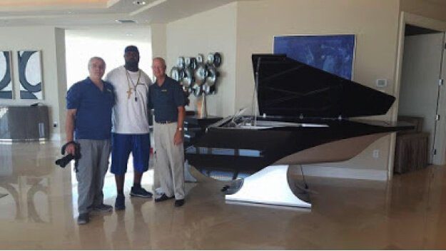 Fazioli m Liminal piano delivery by Euro Pianos