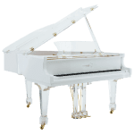 Euro Pianos AIRE™ white with brass