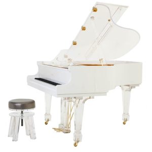 Aire™ acrylic piano_white_brass_6