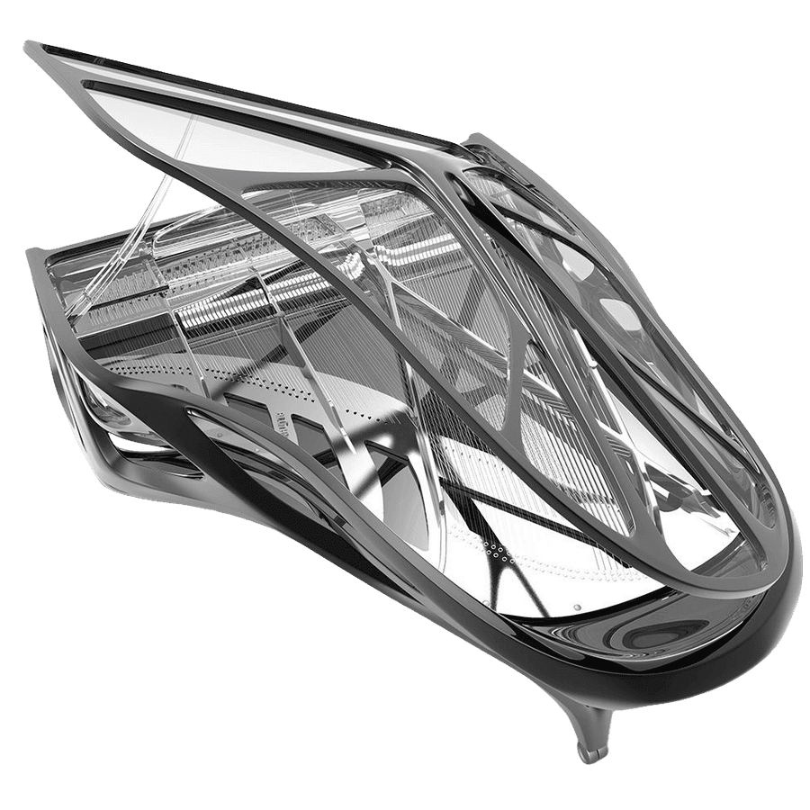Bluthner Lucid EXO modern transparent piano_3
