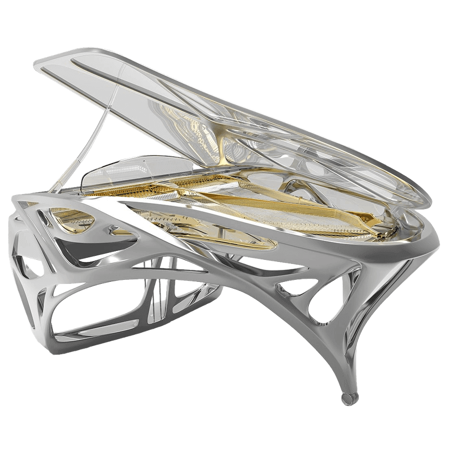 Bluthner Lucid EXO modern transparent piano_6