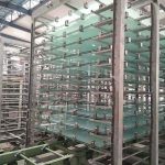 Cast acrylic sheets during manufacturing