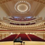 Concert hall with a grand piano