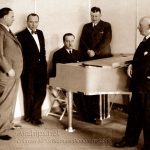 Franz Wagner at Hindenburg’s Piano, with Dr. Rudolf Bluthner-Haessler